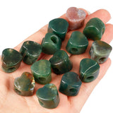 5pcs Indian Agate Heart Charms Big Hole Beads For Jewelry 14x14mm