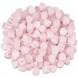 5pcs Rose Quartz Heart Shape Charms Big Hole Beads 14x14mm
