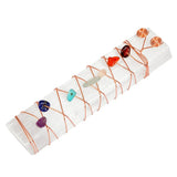 Chakra Crystal Healing Selenite Wand for Meditation, Reiki