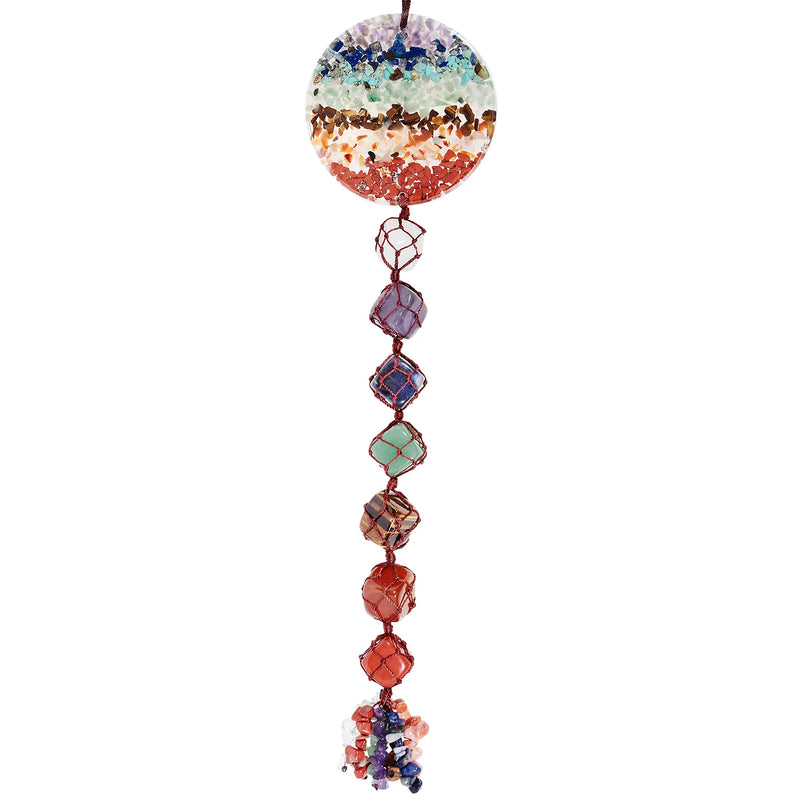 7 Chakra Crystal Stone Wind Chimes for Home Decor