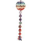 7 Chakra Crystal Stone Wind Chimes for Home Decor