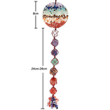 7 Chakra Crystal Stone Wind Chimes for Home Decor