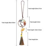 7 Chakra Tree Of Life Hanging Ornaments - Rough Stone Pendant
