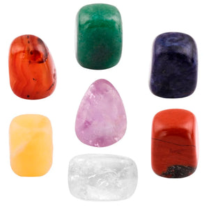 7 Chakra Crystal Tumbled Stones Set