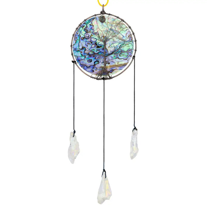 Abalone Shell Tree of Life Hanging Ornament Pendant