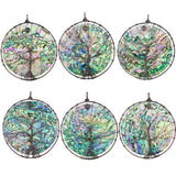 Abalone Shell Tree of Life Hanging Ornament Pendant