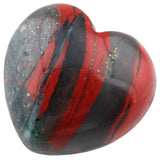 Africa Bloodstone Puff Heart Healing Crystal Palm Stone 0.9''