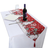 Christmas Table Runner Placemat Yarn Dyed Tablecloth Anti-wrinkle Durable