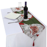 Christmas Table Runner Placemat Yarn Dyed Tablecloth Anti-wrinkle Durable