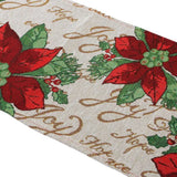 Christmas Table Runner Placemat Yarn Dyed Tablecloth Anti-wrinkle Durable