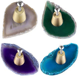 Multicolor Agate Slice Drawer Pulls Knobs - Home Decor
