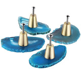 Multicolor Agate Slice Drawer Pulls Knobs - Home Decor