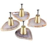 Multicolor Agate Slice Drawer Pulls Knobs - Home Decor