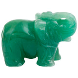 Green Aventurine Elephant Figurine 2''