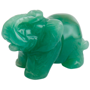 Green Aventurine Elephant Figurine 2''