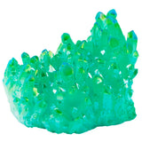 Green Titanium Coated Crystal Rock Quartz Cluster Geode Druzy Gem Stone
