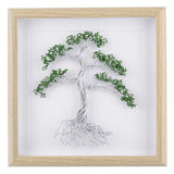 Green Wire Wrapped Tree Of Life With Frame Wall Art Home Decor