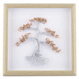 Green Wire Wrapped Tree Of Life With Frame Wall Art Home Decor