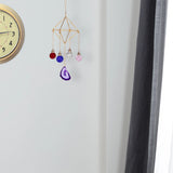 Geometric Agate Wind Chimes Glass Ball Home Decor