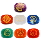 7 Chakra Healing Crystals Pocket Stones Set