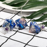 Hexagonal Prism Pendulum for Divination Faceted Stone Point Pendant