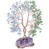 Amethyst Cluster Base Money Tree Reiki Minerals Home Ornaments