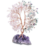 Amethyst Cluster Base Money Tree Reiki Minerals Home Ornaments
