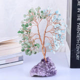 Amethyst Cluster Base Money Tree Reiki Minerals Home Ornaments