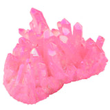 Hot Pink Titanium Coated Crystal Rock Quartz Cluster Geode Druzy Gem Stone