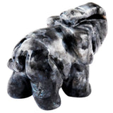 Labradorite Elephant Animal Healing Chakra Specimen Figurine 2''