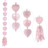 Rose Quartz Crystal Stone Wind Chimes Home Decor