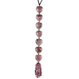 Rose Quartz Crystal Stone Wind Chimes Home Decor