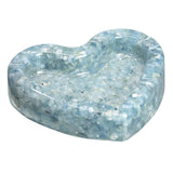 Heart Shape Amethyst Resin Ashtray Jewelry Tray Home Decor
