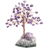 Luck Money Crystal Tree With Reiki Healing Amethyst Quartz Base