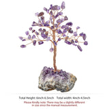 Luck Money Crystal Tree With Reiki Healing Amethyst Quartz Base