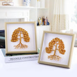 Luck Wire Wrapped Tree Wall Art Room Decor Home Ornaments Table Decoration