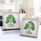 Luck Wire Wrapped Tree Wall Art Room Decor Home Ornaments Table Decoration