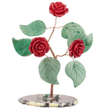 Agate Slices Green Aventurine Resin Rose Home Decor