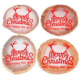 Agate Slices Geode Stone Coasters - Merry Christmas and Happy New Year Engraved