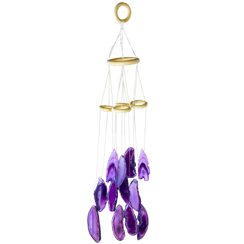 Natural Agate Sticks Wind Chimes for Home Garden Decoration