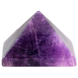 Natural Amethyst Crystal Pyramid Healing Reiki Figurine Decoration