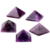 Natural Amethyst Crystal Pyramid Healing Reiki Figurine Decoration