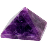 Natural Amethyst Crystal Pyramid Healing Reiki Figurine Decoration