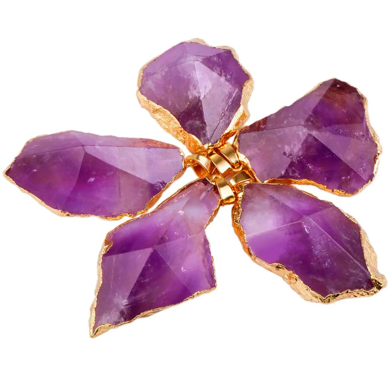 Amethyst Crystal Pendant for Necklace
