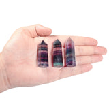 Natural Amethyst Hexagonal Point Wand 6 Faceted Crystal Stone
