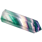 Natural Amethyst Hexagonal Point Wand 6 Faceted Crystal Stone