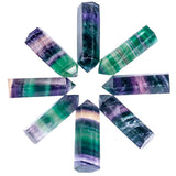 Natural Amethyst Hexagonal Point Wand 6 Faceted Crystal Stone
