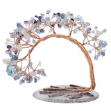 Aquamarine Crystal Money Tree Feng Shui Bonsai For Wealth Luck