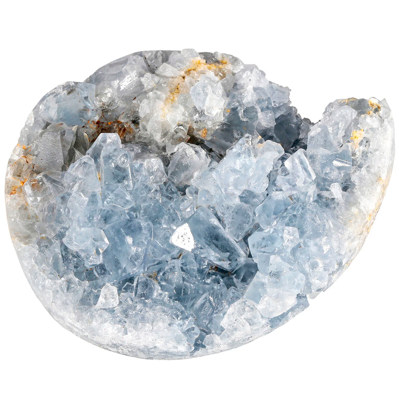Natural Celestite Crystal Cluster Irregular Minerals Gemstone Specimen