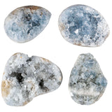Natural Celestite Crystal Cluster Irregular Minerals Gemstone Specimen